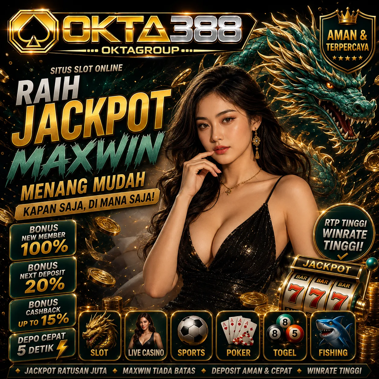 OKTA388 🔥 Bangkitkan Kekuatan Naga, Jelajahi Dunia Game Online yang Lebih Seru